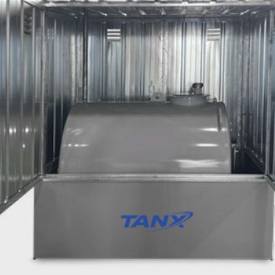 TF Box Lamiera Zincata Aperto Serbatoio Demo Serbatoi per Box serbatoi TANX - ItalTanx